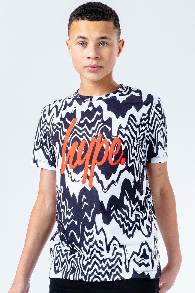 HYPE MONO ZIG ZAG DRIPS KIDS T-SHIRT