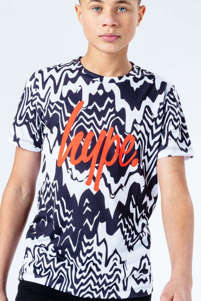 Hype Mono Zig Zag Drips Kids T-Shirt