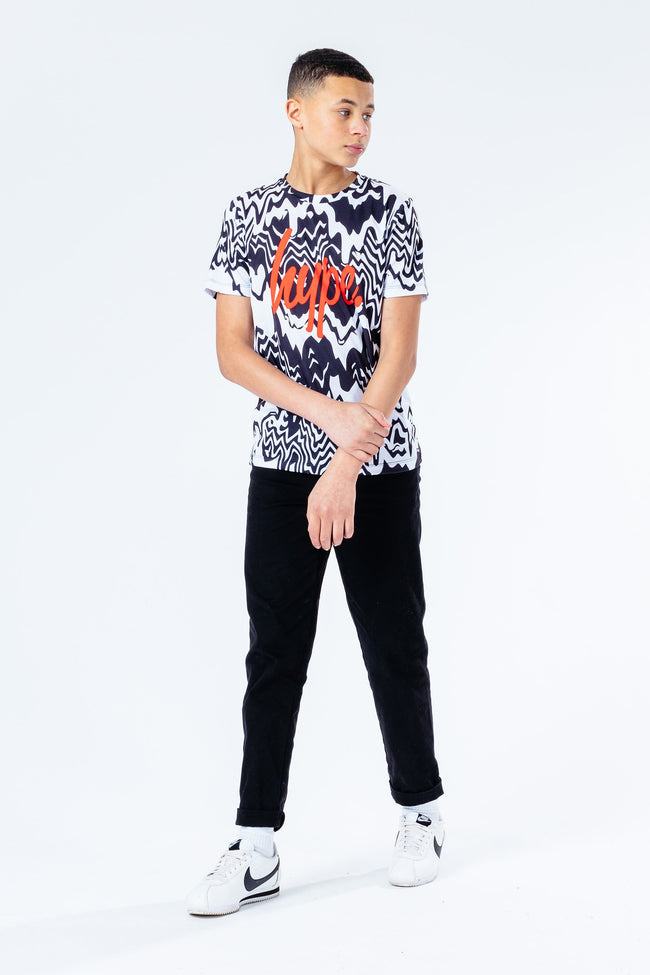 Hype Mono Zig Zag Drips Kids T-Shirt