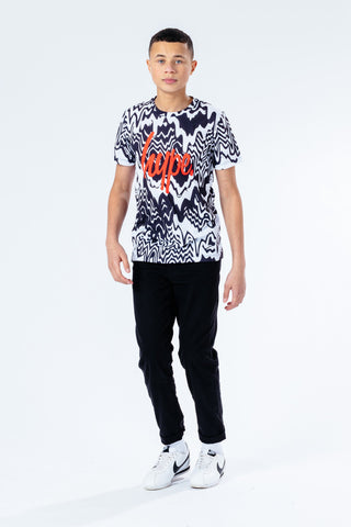 Hype Mono Zig Zag Drips Kids T-Shirt