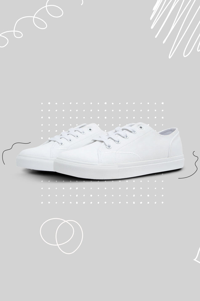 HYPE WHITE PUMP KIDS TRAINERS