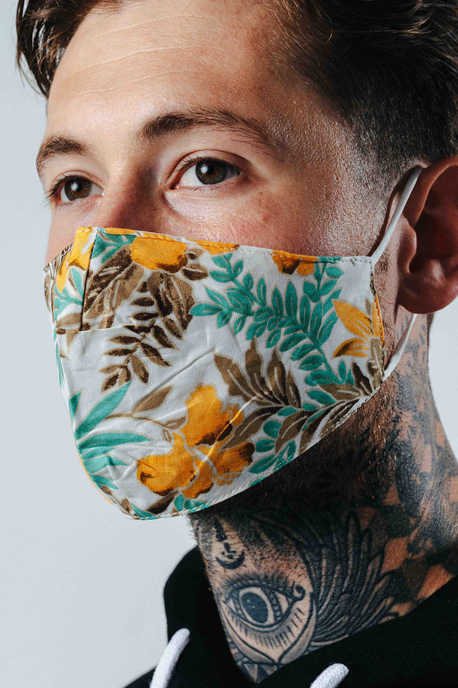 HYPE ADULT JUNGLE TROPICS ADJUSTABLE FACE MASK