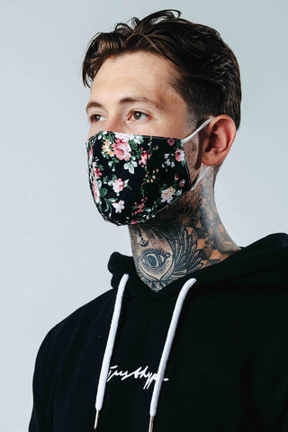 Hype Adult Floral Number Adjustable Face Mask