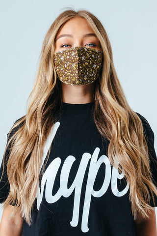 Hype Autumn Leaves Adjustable Facemask