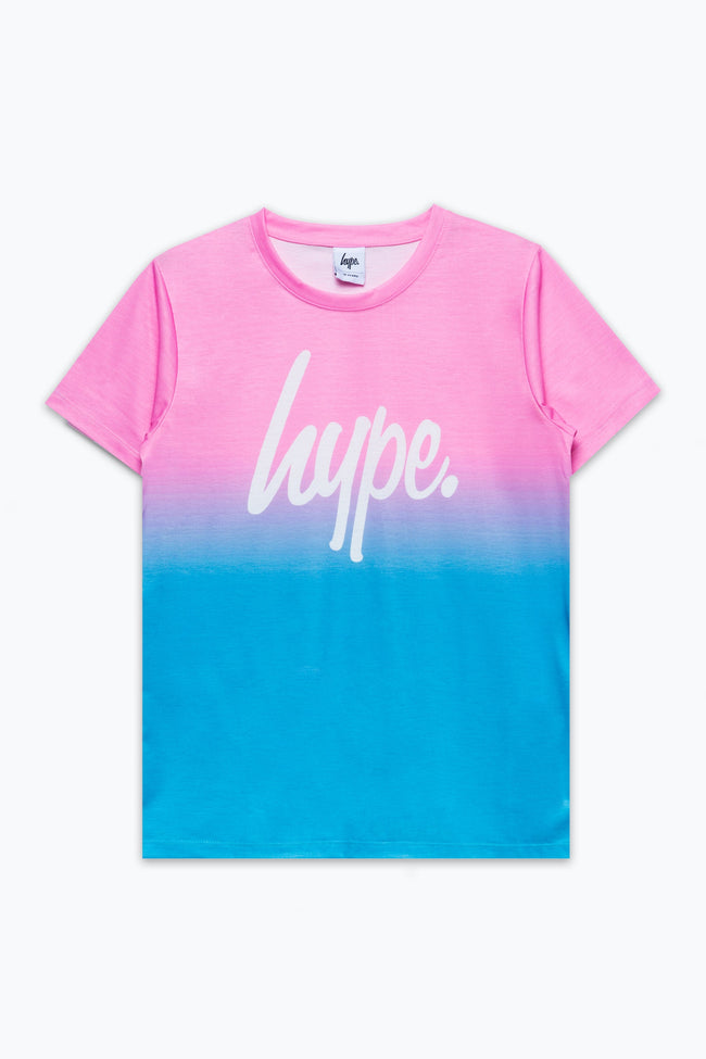 HYPE PINK LILAC FADE PRINT 3 PACK GIRLS T-SHIRT SET