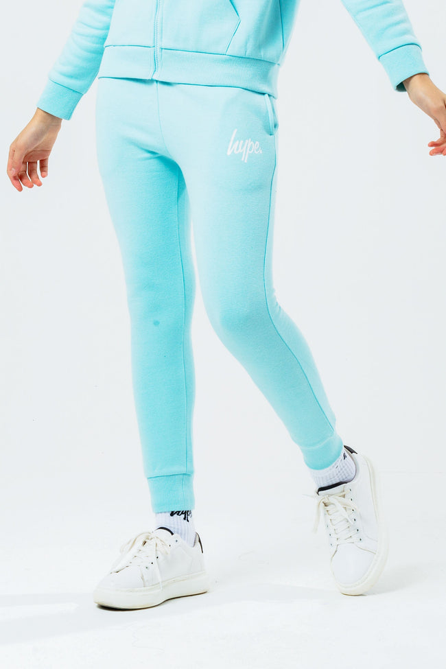 HYPE BABY BLUE ZIP THROUGH HOODIE GIRLS TRACKSUIT SET