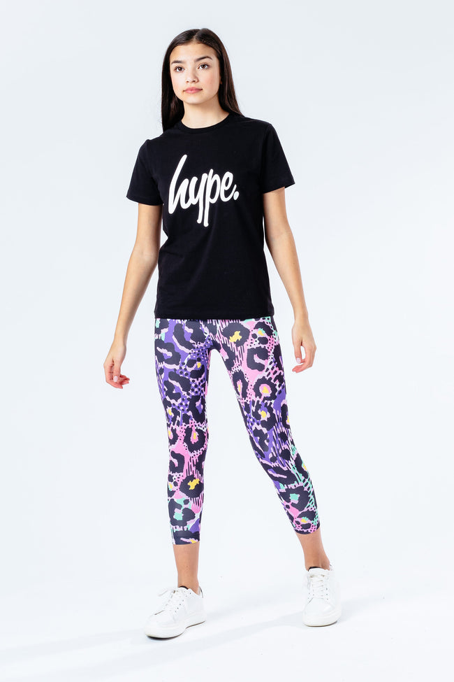 Hype Chic Animal Kids T-Shirt & Leggings Set