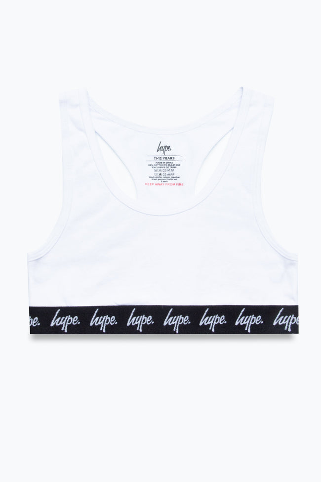 HYPE GIRLS BLACK WHITE 2 PACK BRALETTES