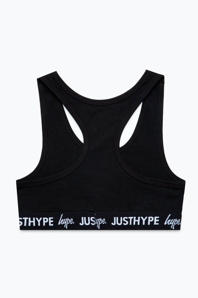 HYPE GIRLS BLACK WHITE JUST HYPE 2 PACK BRALETTES