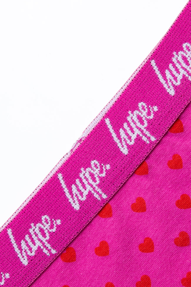 HYPE GIRLS PINK HEART 3 PACK BRIEFS