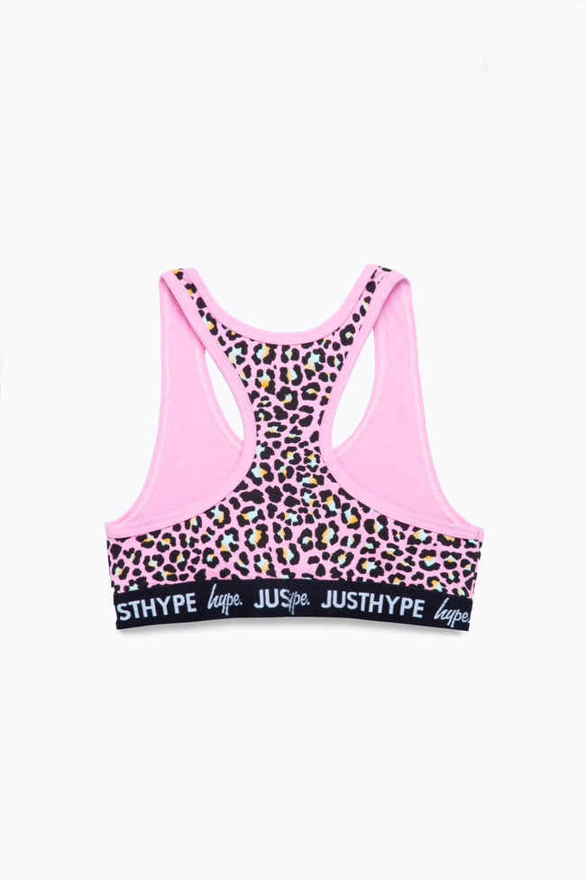 HYPE GIRLS PINK DISCO LEOPARD UNDERWEAR SET