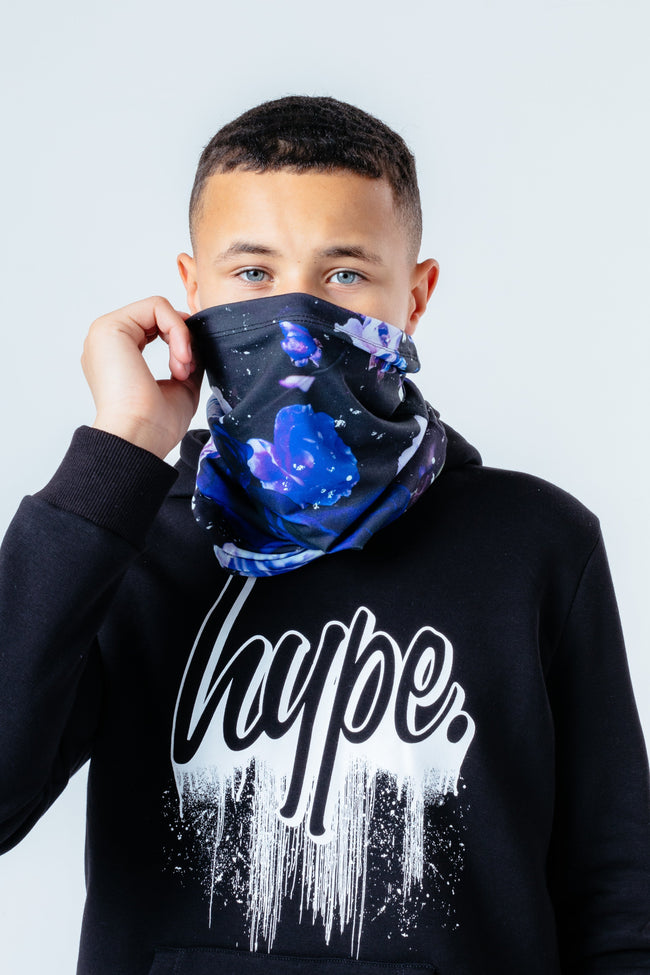 HYPE BLUE ROSE SNOOD HEADWEAR