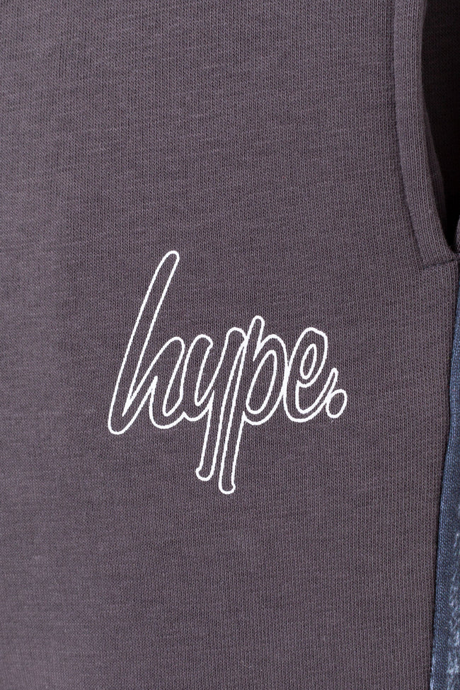 HYPE CHARCOAL DRIP PANELLED KIDS JOGGERS