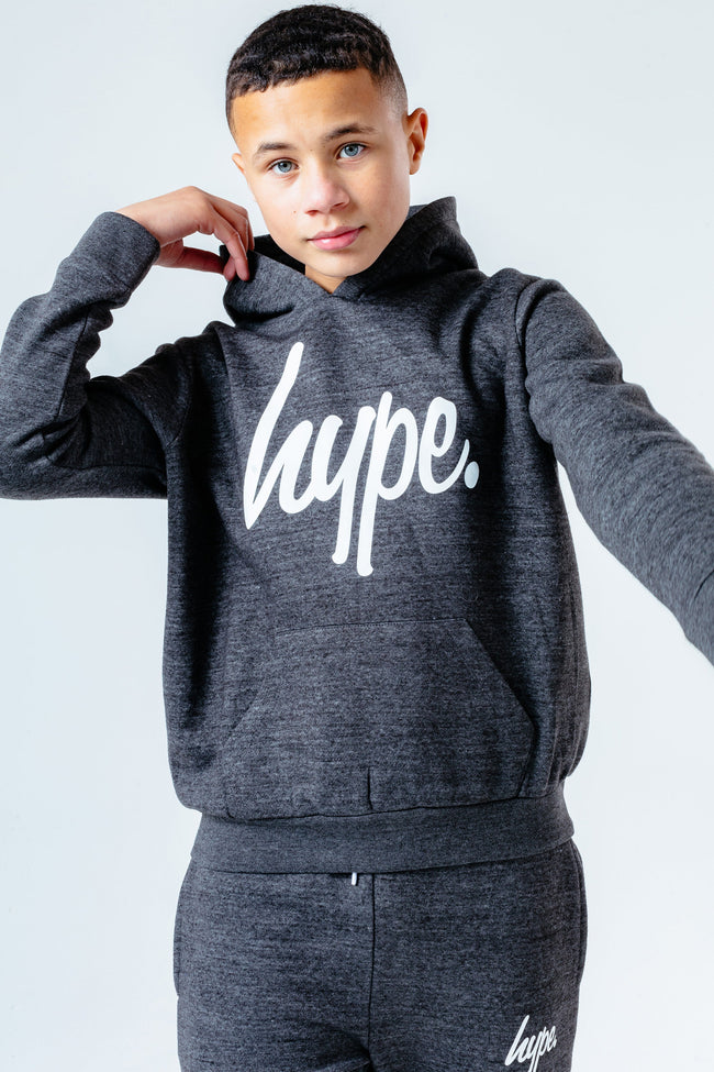 Hype Charcoal Script Kids Hoodie & Joggers Set