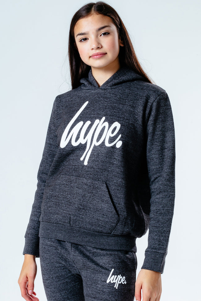 Hype Charcoal Script Kids Hoodie & Joggers Set