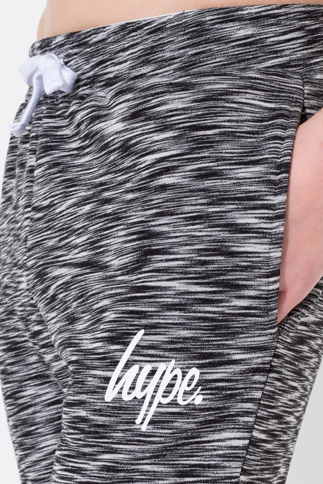 HYPE GREY BLACK SCRIPT KIDS JOGGERS