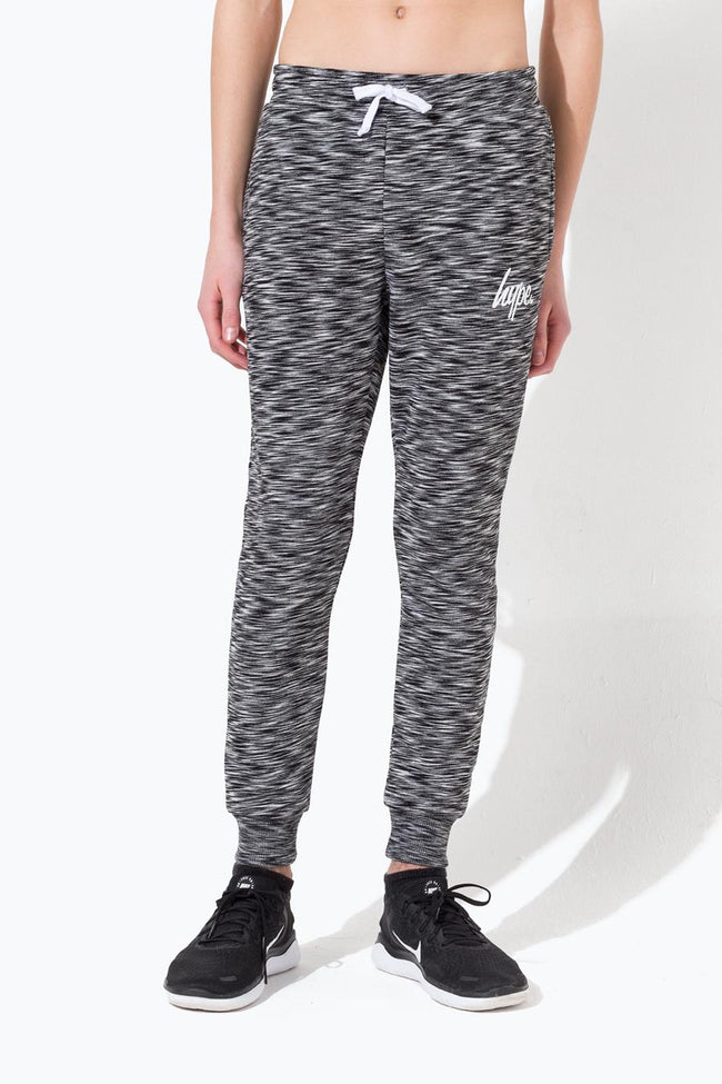 HYPE GREY BLACK SCRIPT KIDS JOGGERS