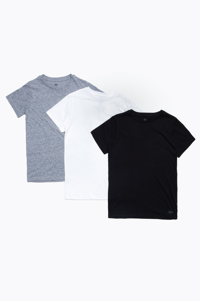 HYPE MONOTONE THREE PACK KIDS T-SHIRT