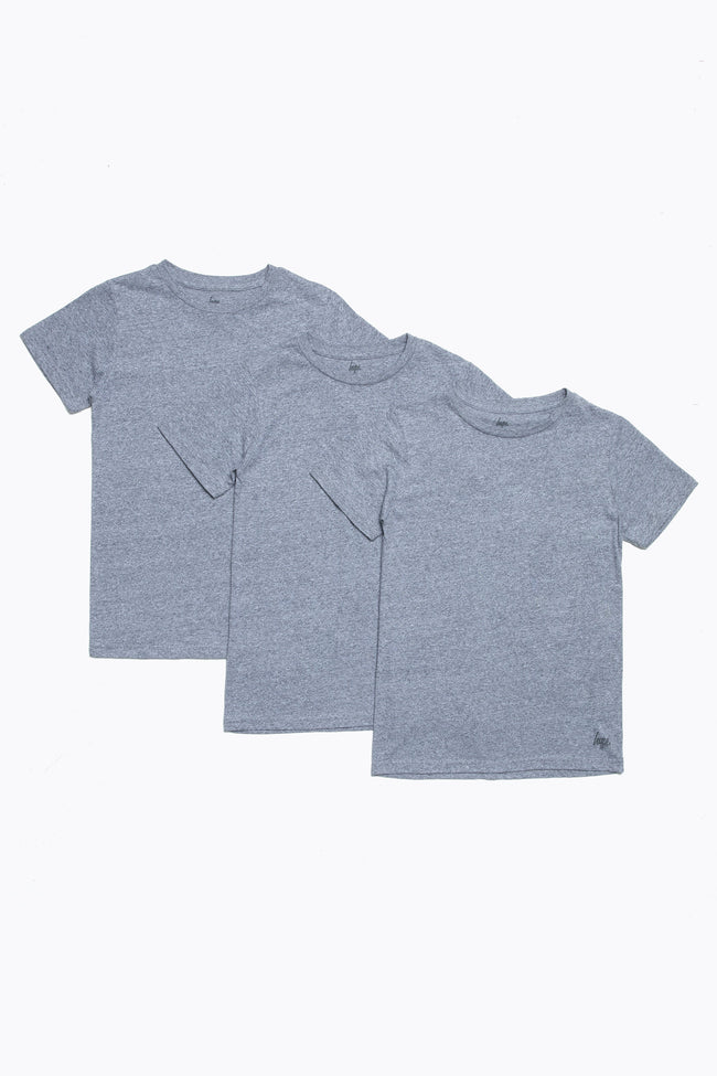 HYPE GREY THREE PACK KIDS T-SHIRT