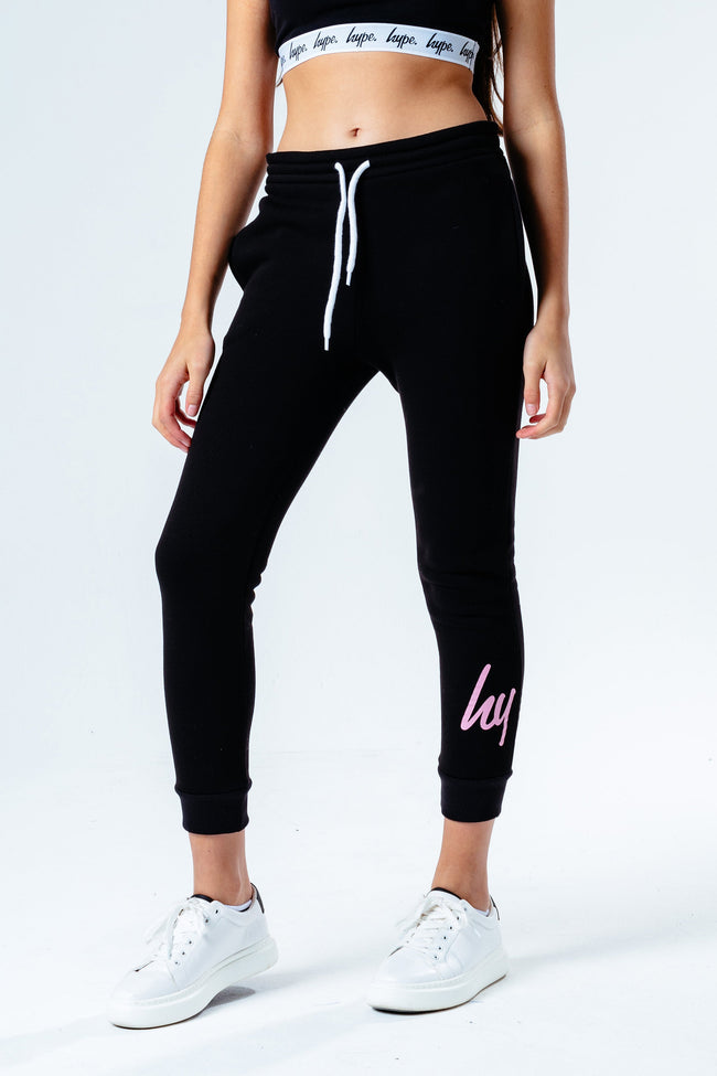 HYPE PINK SCRIPT KIDS JOGGERS