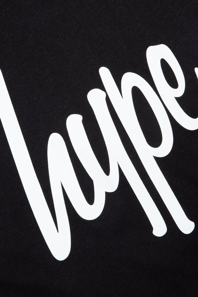 Hype Black Script Logo Kids Leggings