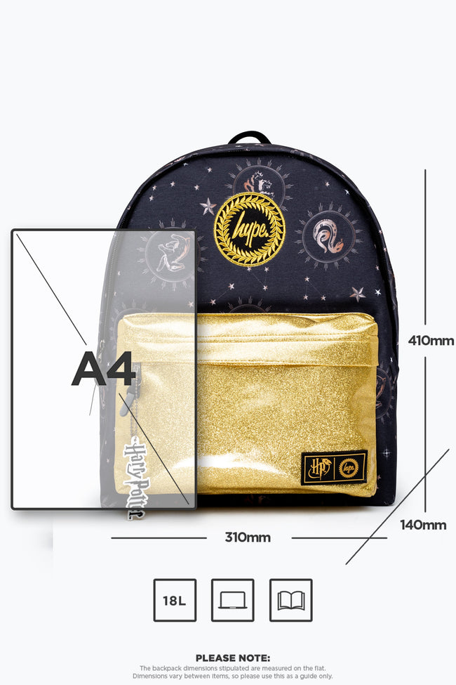 HARRY POTTER X HYPE. GOLD BACKPACK