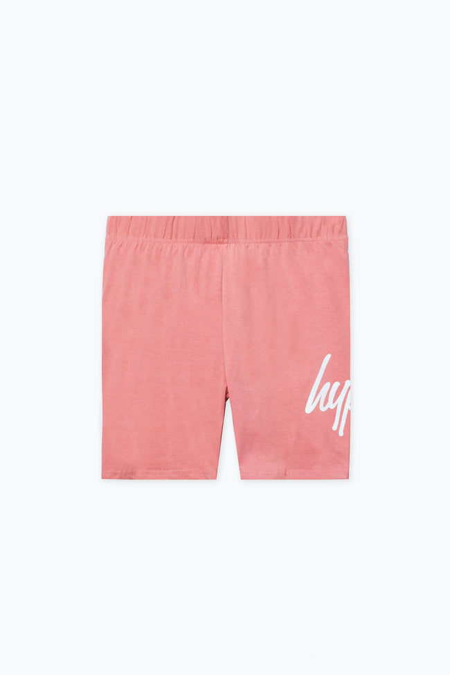 Hype Pink Kids T-Shirt & Cycle Shorts Set