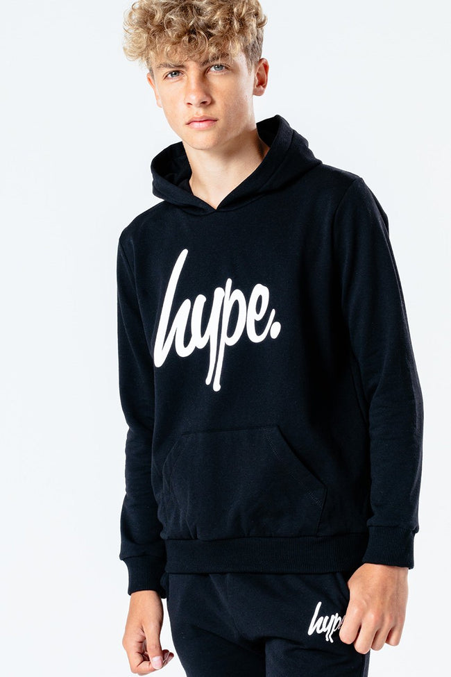 Hype Black Script Kids Hoodie & Jogger Set