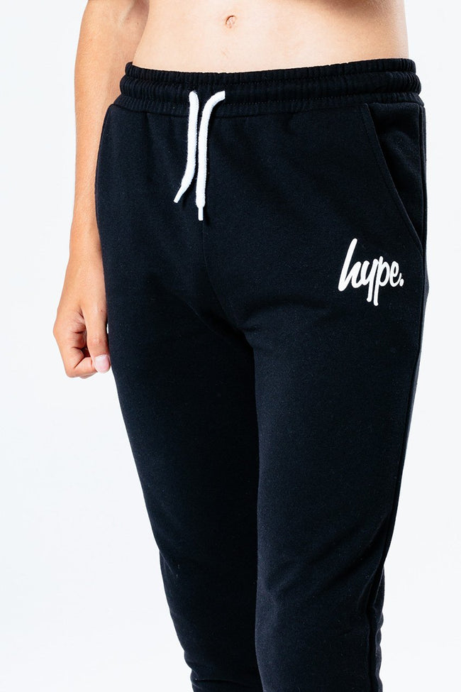 Hype Black Script Kids Hoodie & Jogger Set