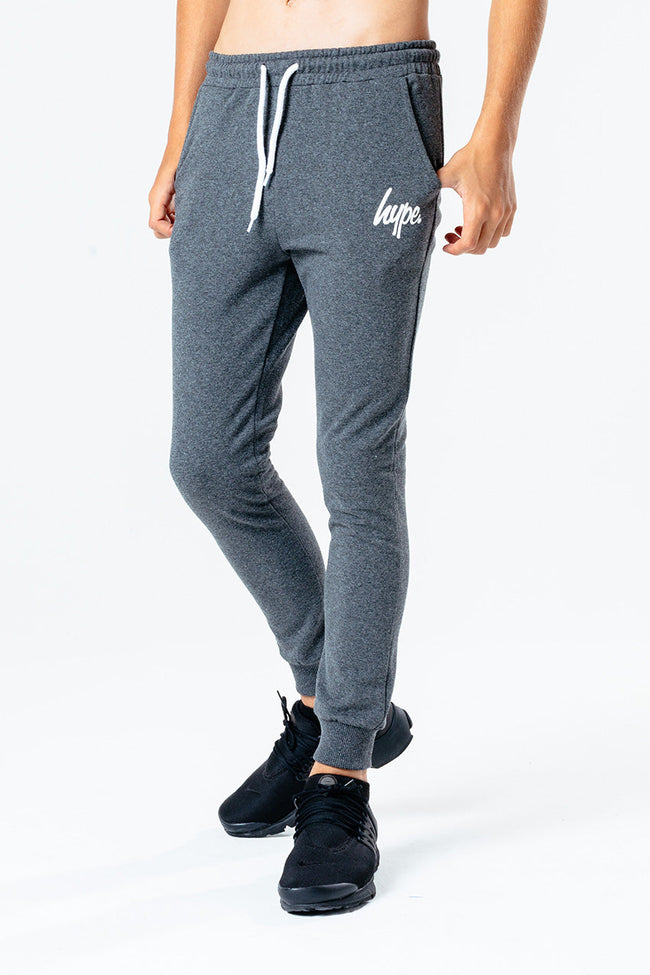 Hype Dark Grey Script Kids Hoodie & Jogger Set