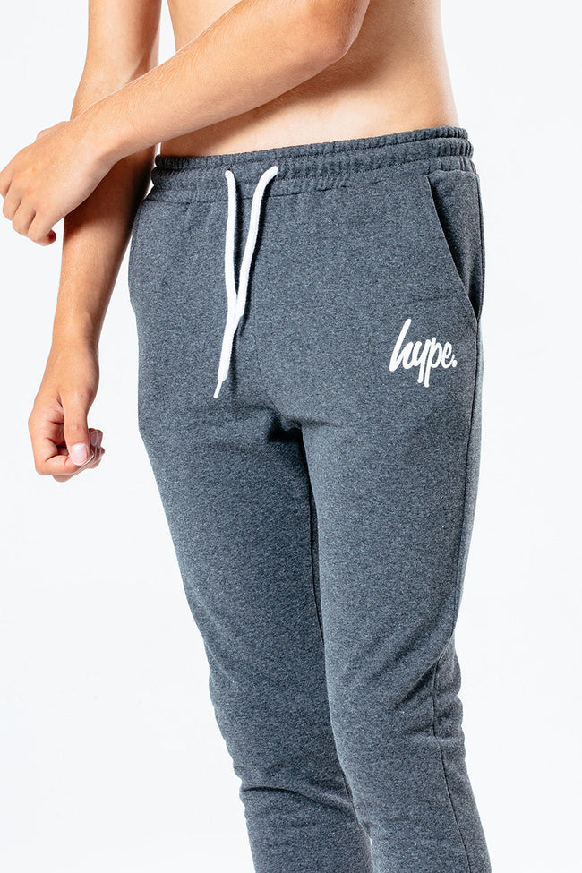 Hype Dark Grey Script Kids Hoodie & Jogger Set