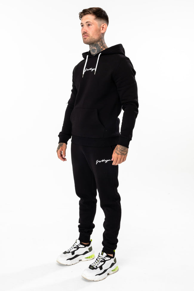 Hype Black Scribble Logo Men'S Pullover Hoodie