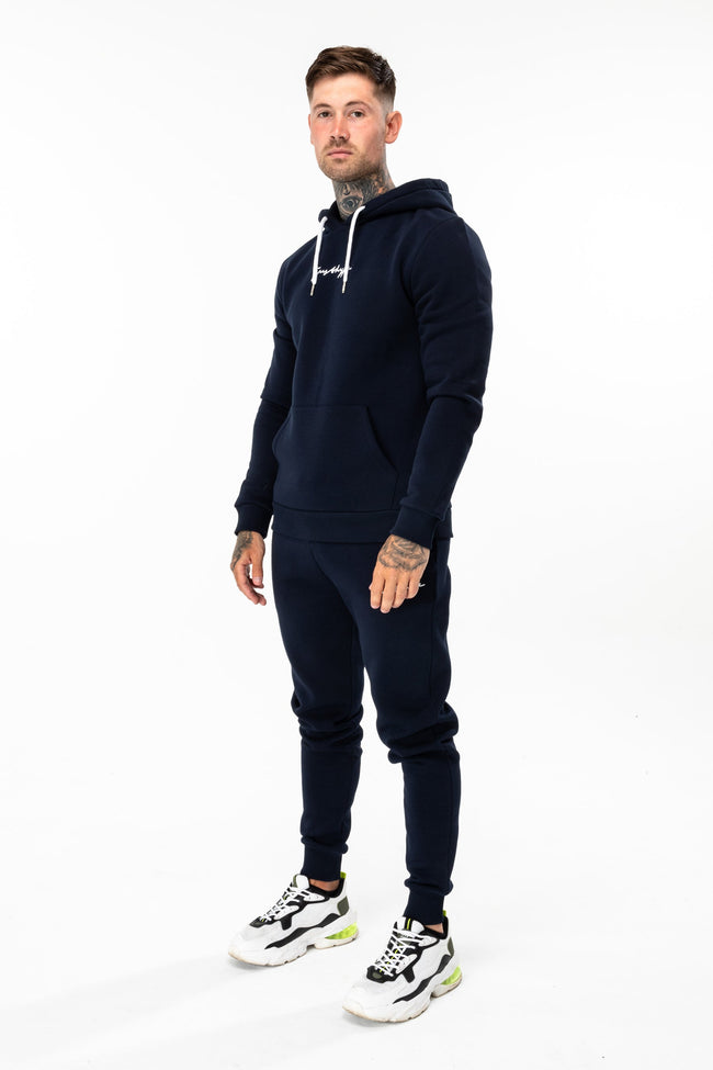 Hype Navy Scribble Logo Men'S Pullover Hoodie