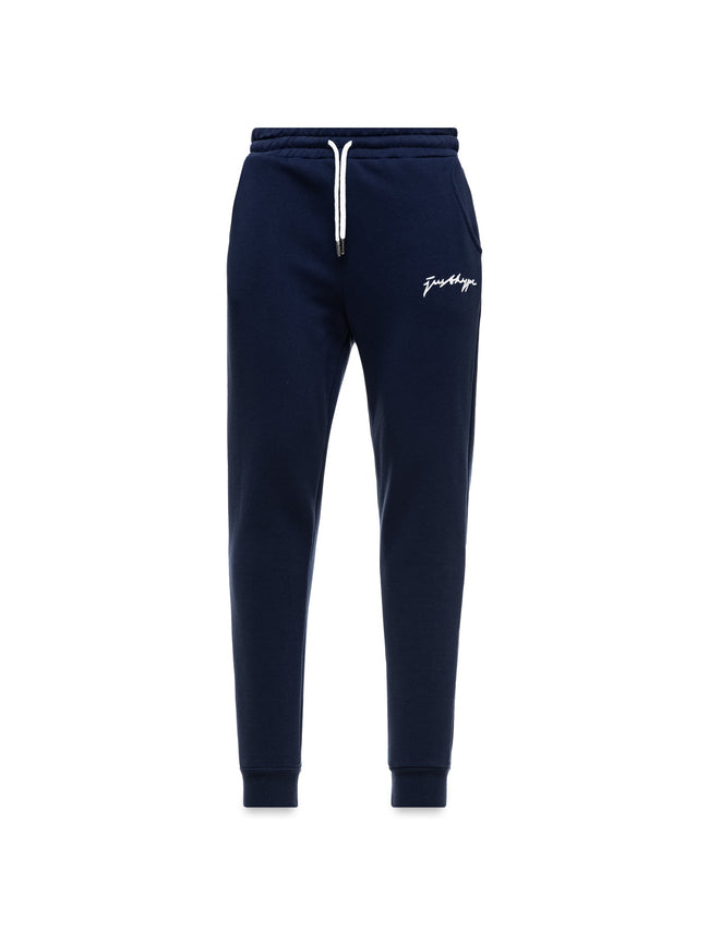 HYPE NAVY SCRIBBLE LOGO MEN'S JOGGERS