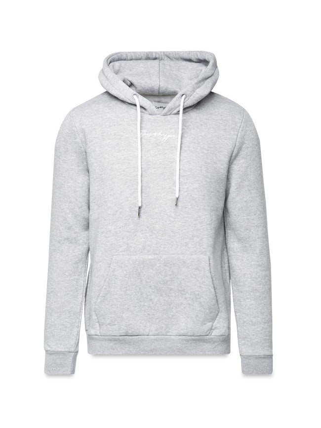 HYPE GREY SCRIBBLE LOGO WOMEN'S PULLOVER HOODIE