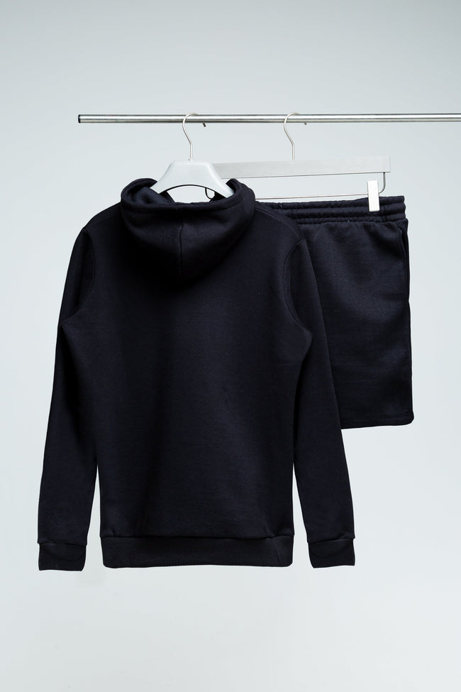 Hype Black Kids Pullover Hoodie & Shorts Set