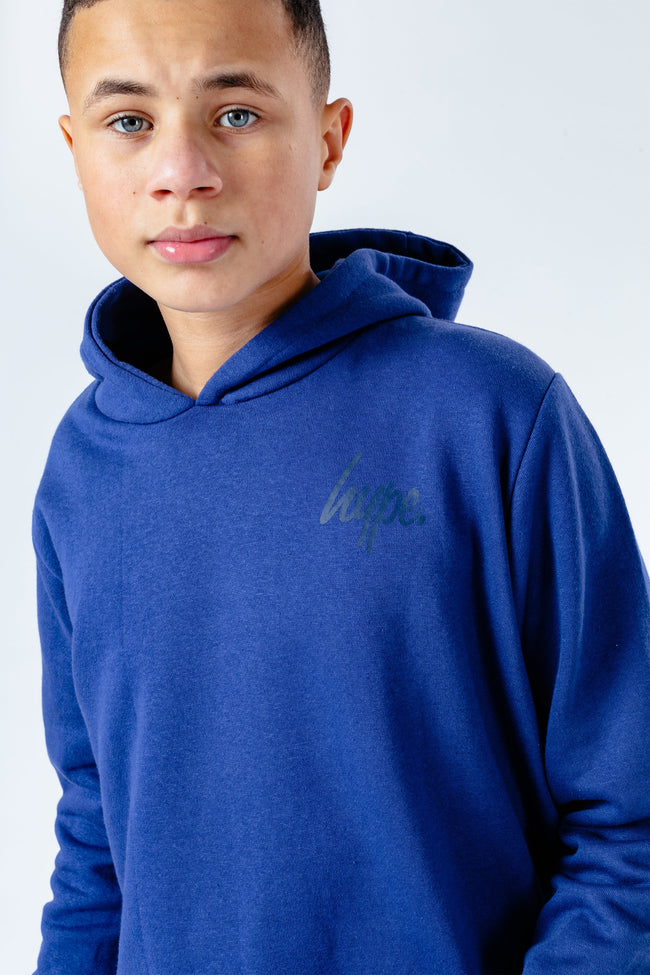 Hype Navy Kids Pullover Hoodie & Shorts Set