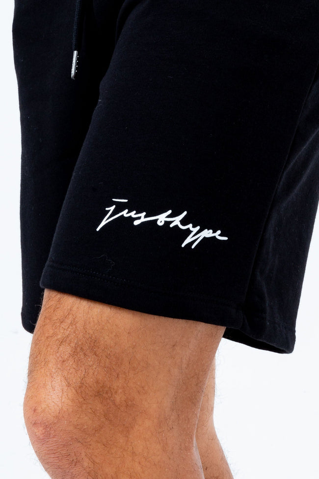 HYPE BLACK SCRIBBLE LOGO MEN'S JERSEY SHORTS