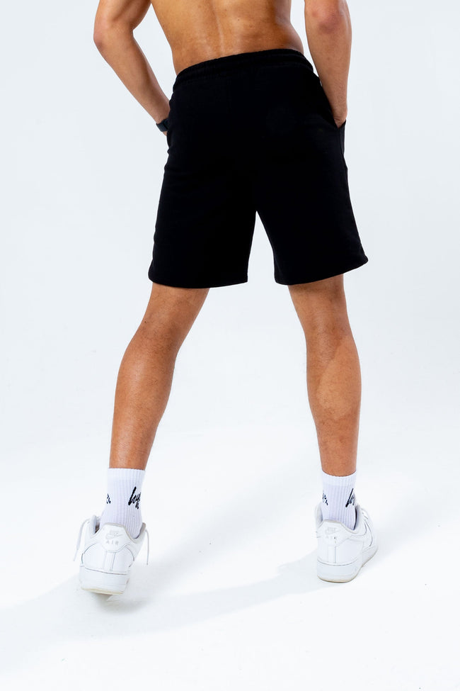 HYPE BLACK SCRIBBLE LOGO MEN'S JERSEY SHORTS