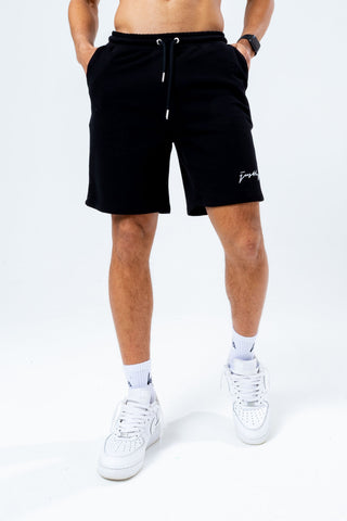 HYPE BLACK SCRIBBLE LOGO MEN'S JERSEY SHORTS