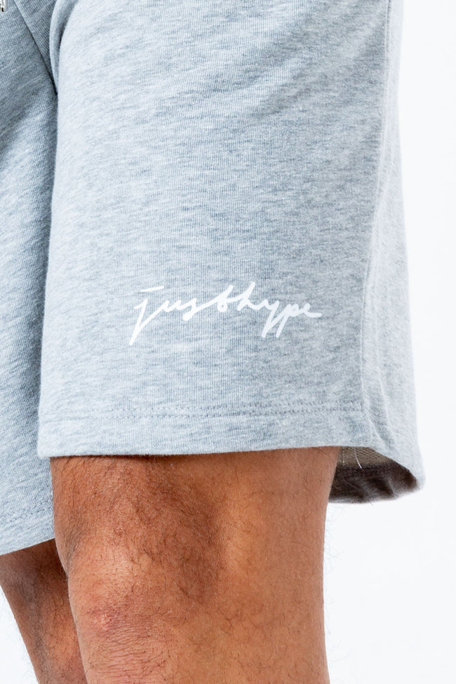 HYPE GREY SCRIBBLE LOGO MEN'S JERSEY SHORTS