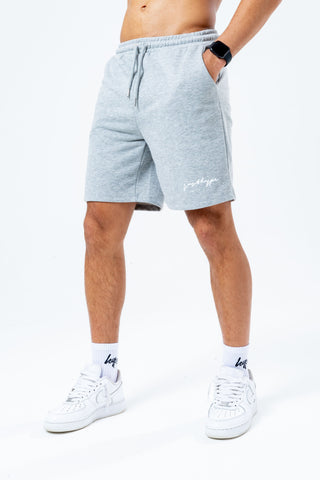 HYPE GREY SCRIBBLE LOGO MEN'S JERSEY SHORTS