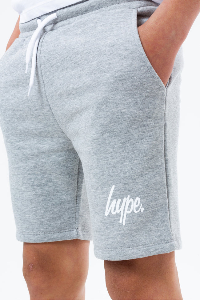 HYPE GREY SCRIPT BOYS JERSEY SHORTS