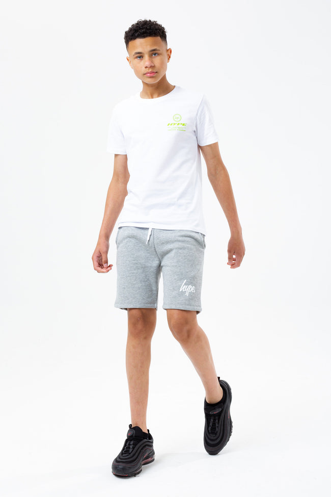 HYPE GREY SCRIPT BOYS JERSEY SHORTS