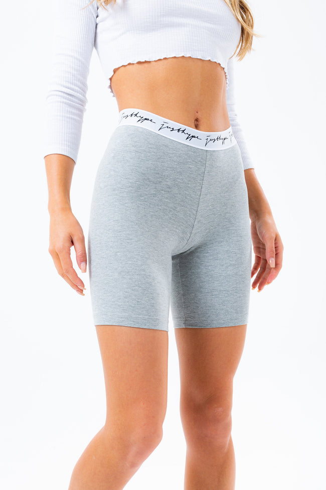 HYPE GREY SCRIBBLE LOGO WOMEN'S CYCLE SHORTS