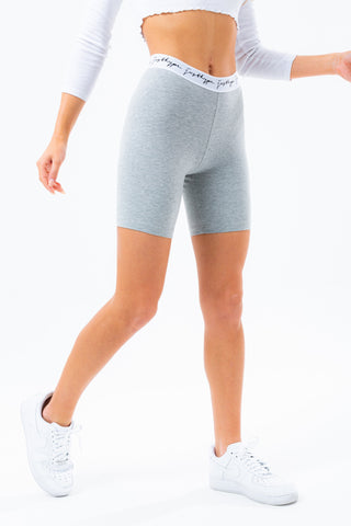 HYPE GREY SCRIBBLE LOGO WOMEN'S CYCLE SHORTS