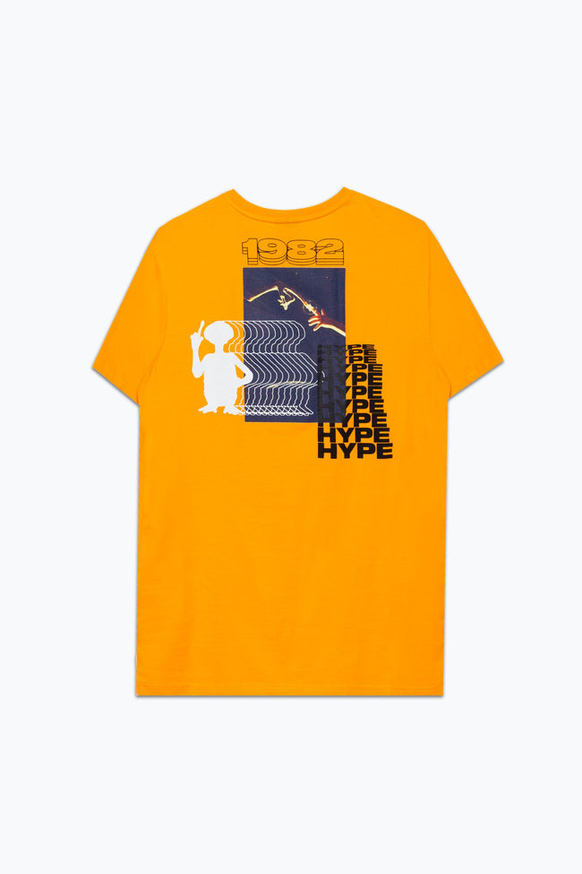 HYPE X E.T ORANGE BACK PRINT ADULT T-SHIRT