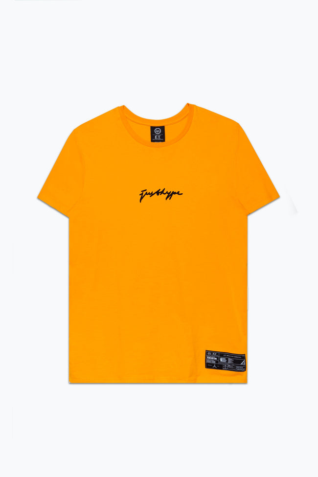 HYPE X E.T ORANGE BACK PRINT ADULT T-SHIRT