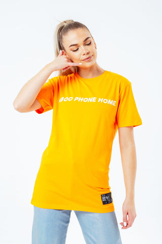 HYPE X E.T ORANGE SLOGAN ADULT T-SHIRT