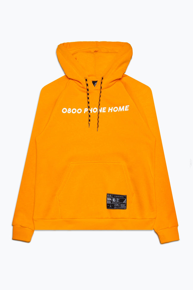 HYPE X E.T ORANGE SLOGAN ADULT PULLOVER HOODIE